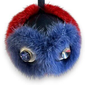 Fendi Large Bug Bag Charm "Funky Fur" with COA